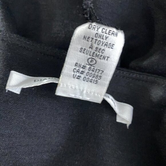 Diane Von Furstenberg Thane Dress Wool Blend Black NWT‎ Women's Size 10 - Picture 8 of 11